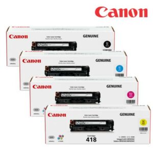 CANON CRG-418 BK/C/M/Y 原廠碳粉匣(1黑3彩超值組)公司鏡頭收購